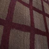 1980s Angora Gray Wool Shaggy Tulu Rug 3'8" X 6'10"