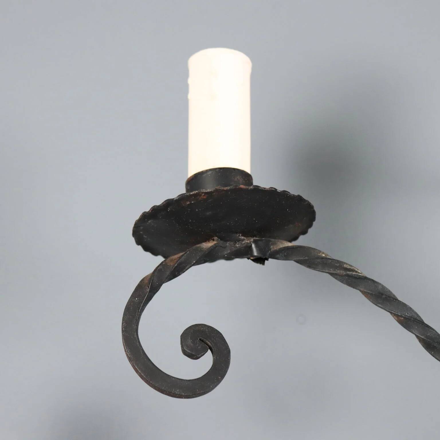 Wall sconce in wrought iron with 5 lights - Italy