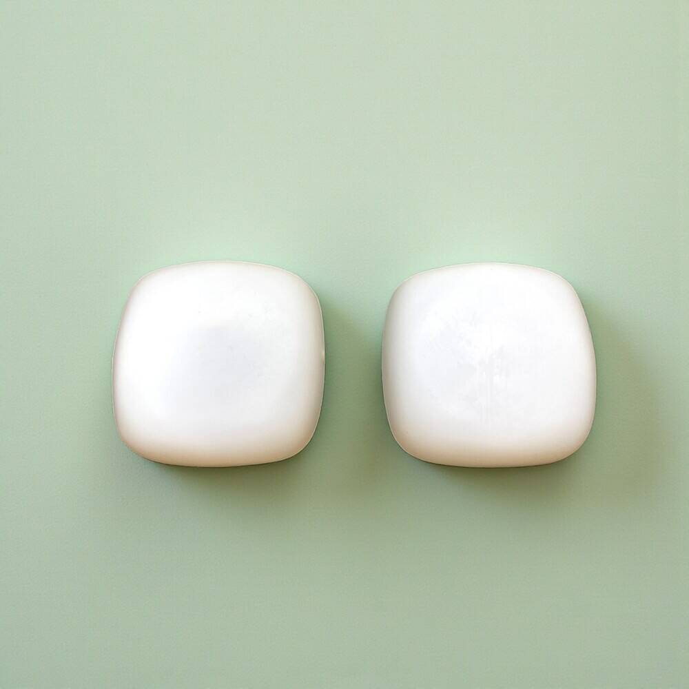 Pair white glass lights for ceiling or wall