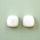 Pair white glass lights for ceiling or wall