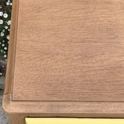 Art Deco chest of drawers in raw oak and yellow
