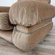 Fauteuil en tissu et acier tubulaire, années 1970