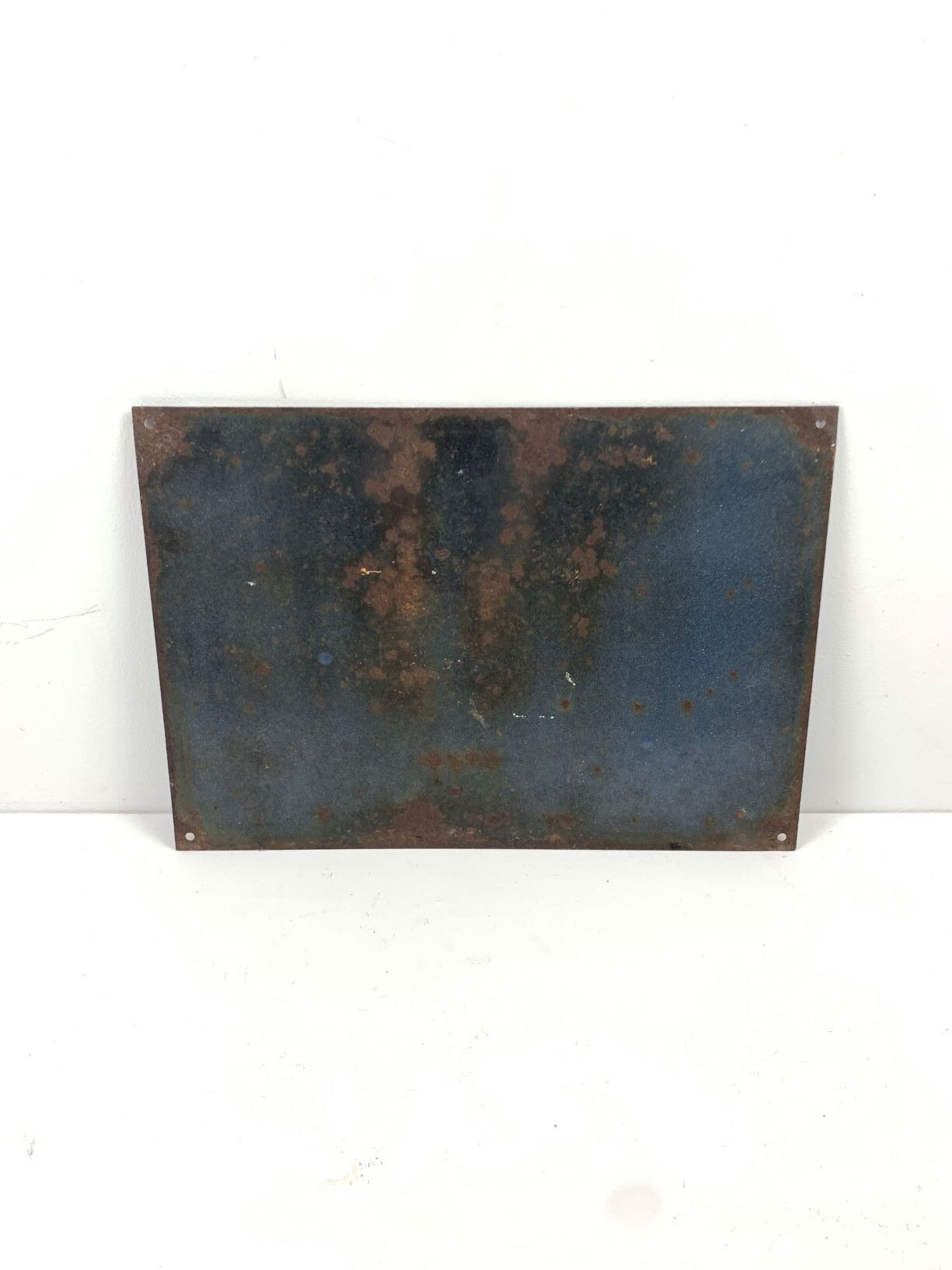 Old enamelled plate 1960 such 7 digits