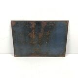 Old enamelled plate 1960 such 7 digits