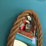 Mirror oval rope 25x41cm