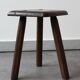 Brutalist tripod stool, 50s.