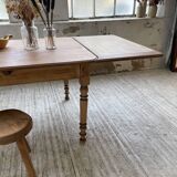 Walnut farmhouse table + extensions