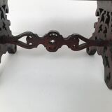 Vintage carved wooden footrest