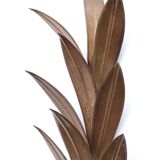 Paire d'appliques " feuilles " en laiton, années 70