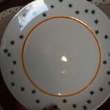 Lot de 6 asiettes Gien modéle Constellation création millefleurs