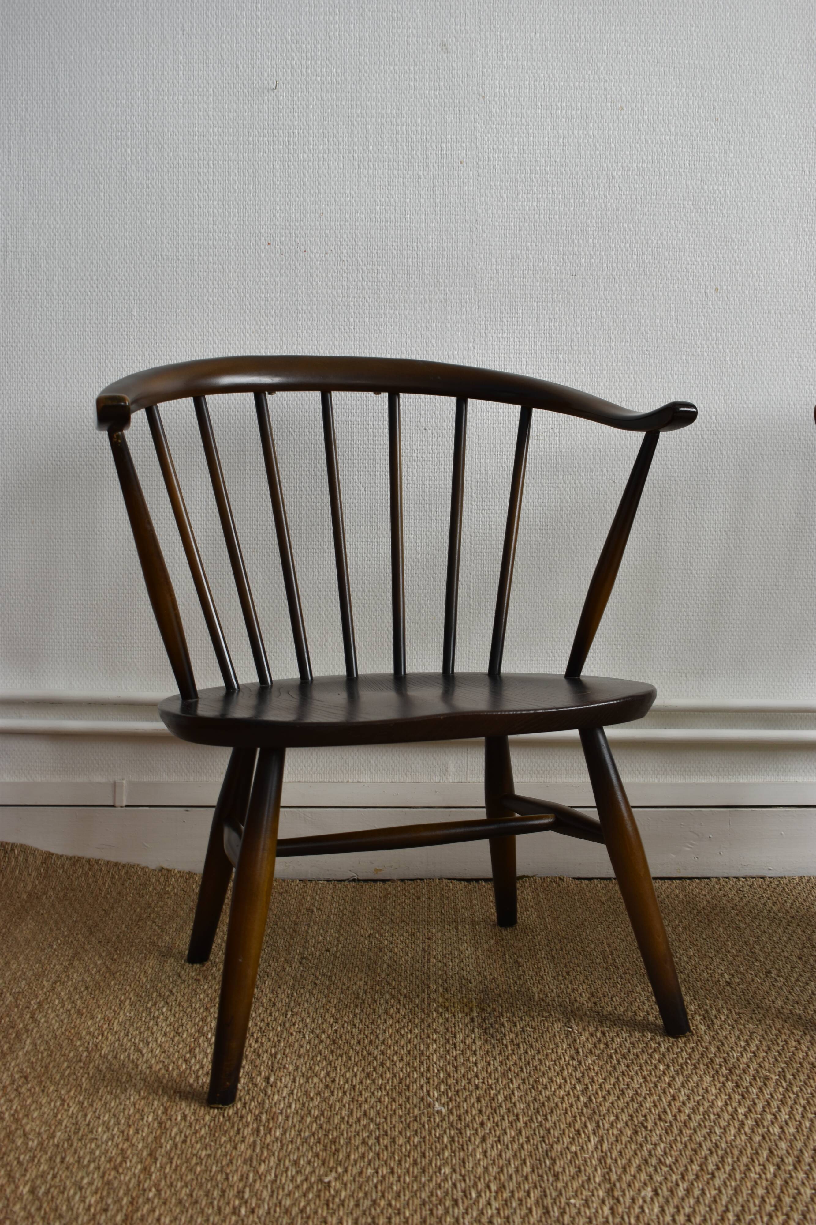 Vintage Ercol Buckingham armchairs