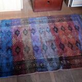 Contemporary artistry meets vintage Bukhara rug, 95cm x 154cm, 1950s
