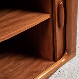 Mid-century Danish teak sideboard with tambour doors by Dyrlund 1960s - 170 cm