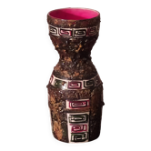 Vintage lava and ceramic vase from the 50s/60s