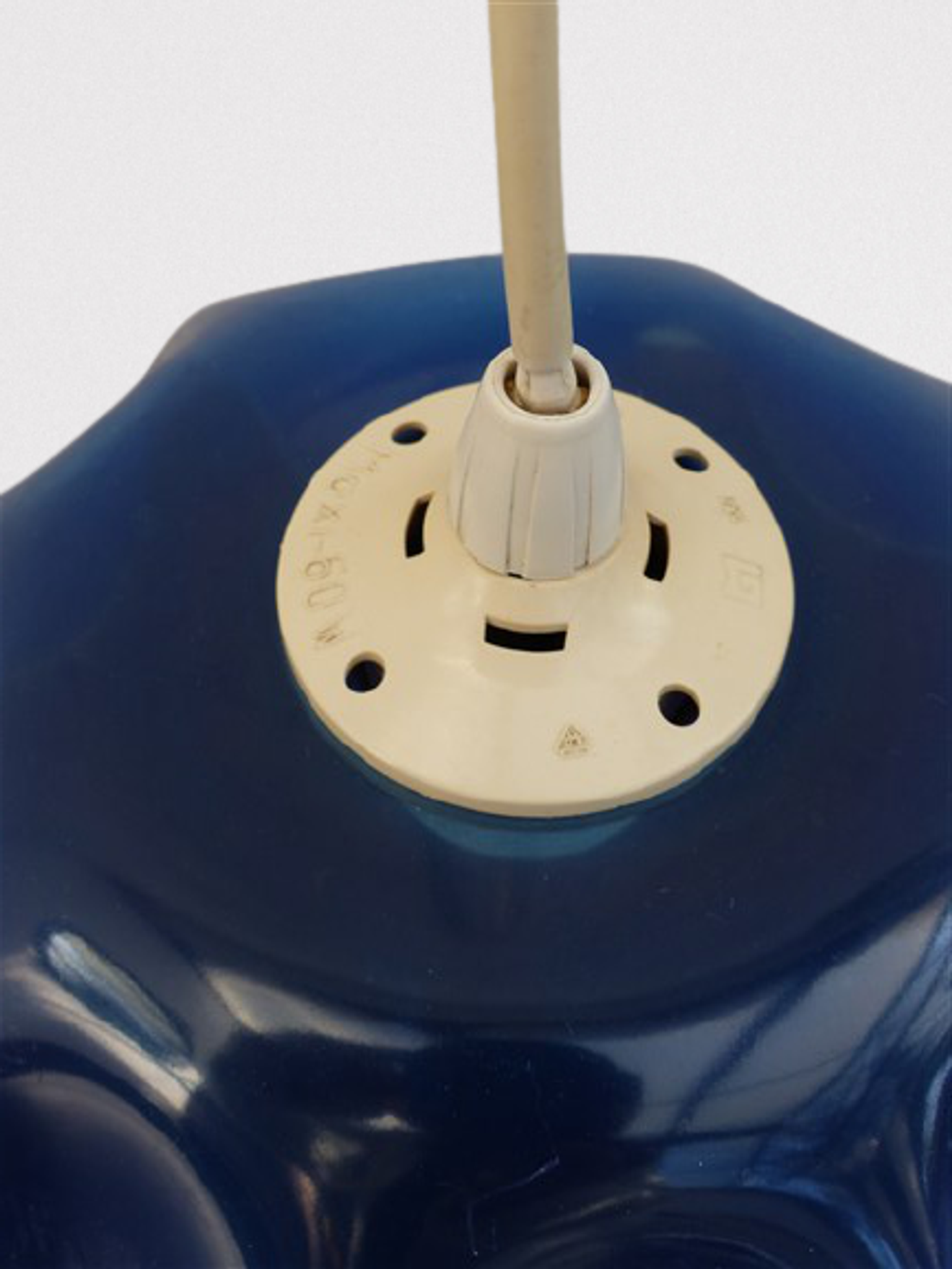 1950 blue glass hanging
