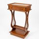 Lyre bedside table in solid cherry wood
