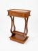 Lyre bedside table in solid cherry wood