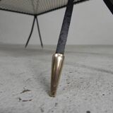 Vintage sculptural steel, (Mategot style) side table, 1950s