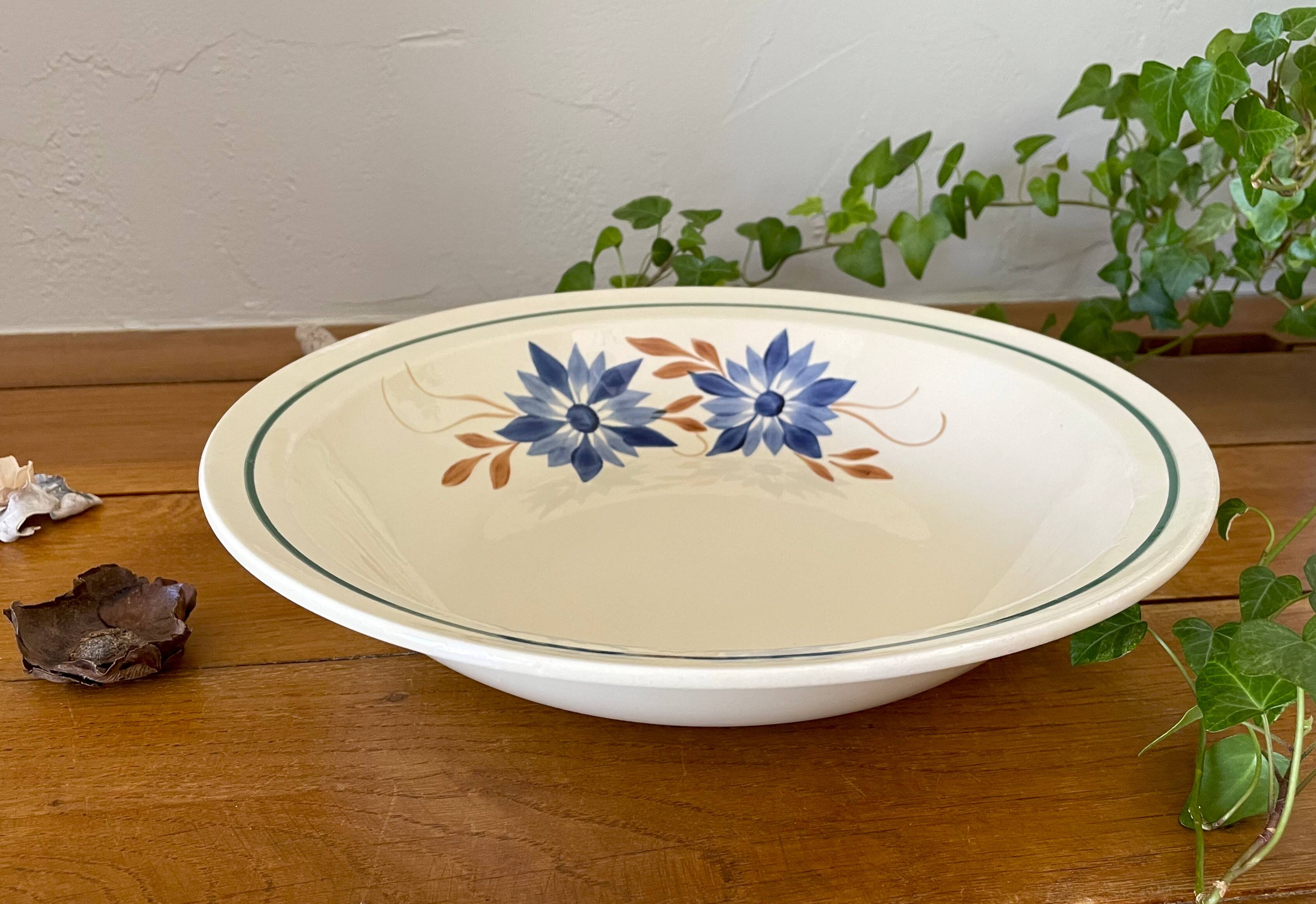 Antique salad bowl in earthenware from Choisy-le-Roi