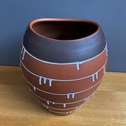 Palermo decor Vase by Ilkra Edelkeramik designer Ernst Werner 1960s