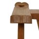 Mid Century Brutalist Tripod Chair Solid Oak Spain