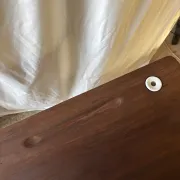 Dark wood secretary desk