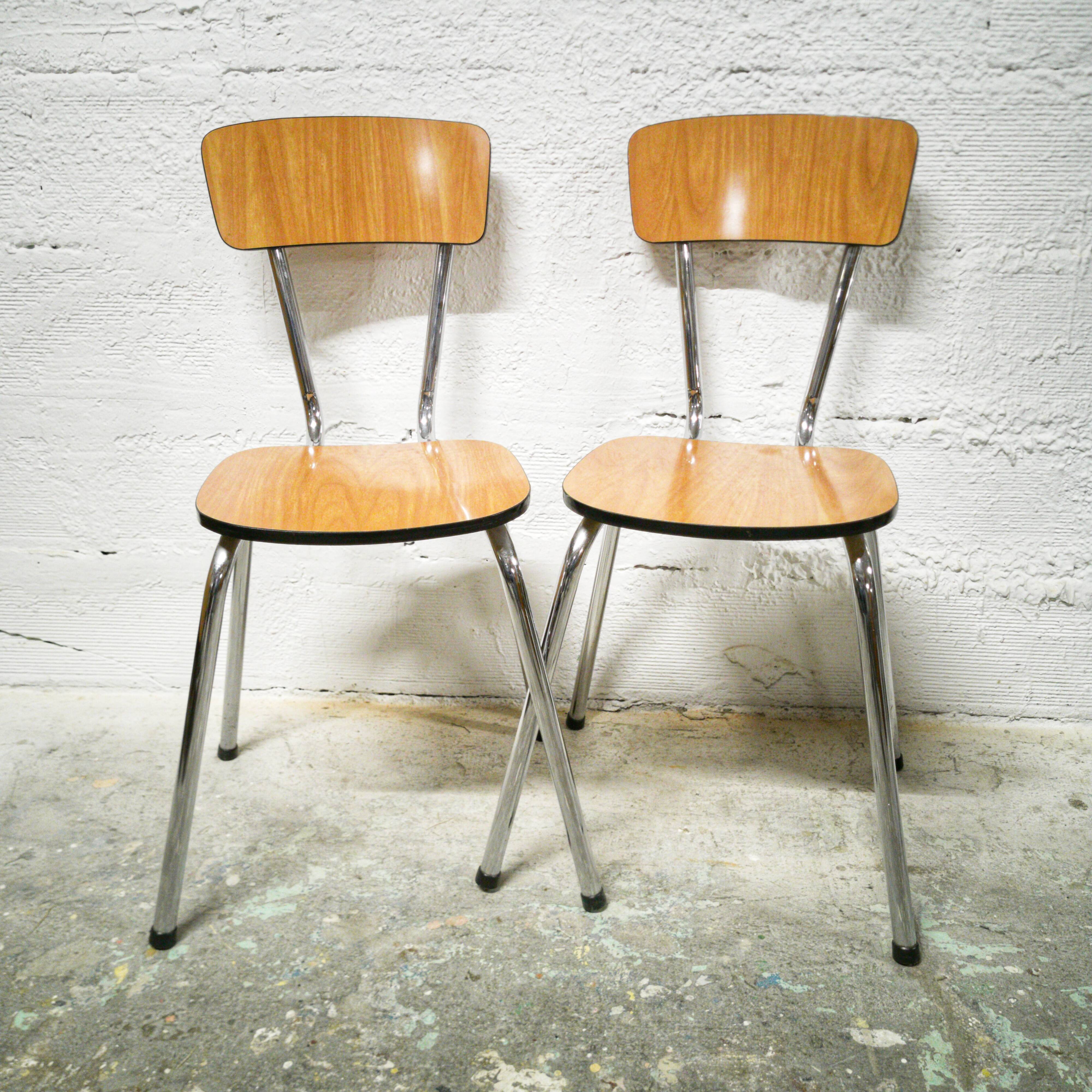Formica chair duo