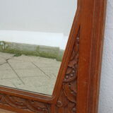 Art-Deco trumeau mirror in oak 79×124 cm