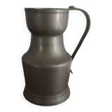 Stamped pewter pitcher