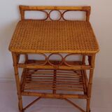 Pair of bamboo bedside tables