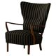 Danish mid-century chaise longue with a convertible backrest in oak, Viggo Boesen, 1950s.