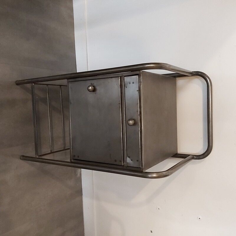 Metal bedside table