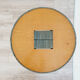 Pair of armchairs and vintage coffee table straw, wood and metal