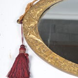 Art Deco oval mirror 55x31cm