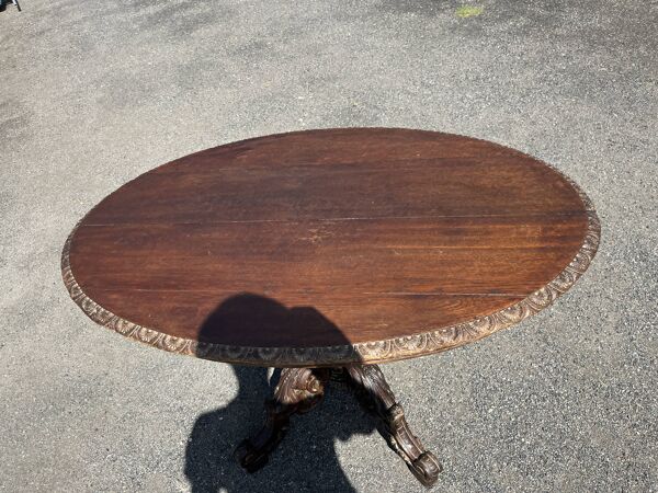 Table de salle à manger ancienne style Henri II