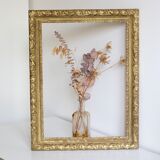Old gilded wooden frame