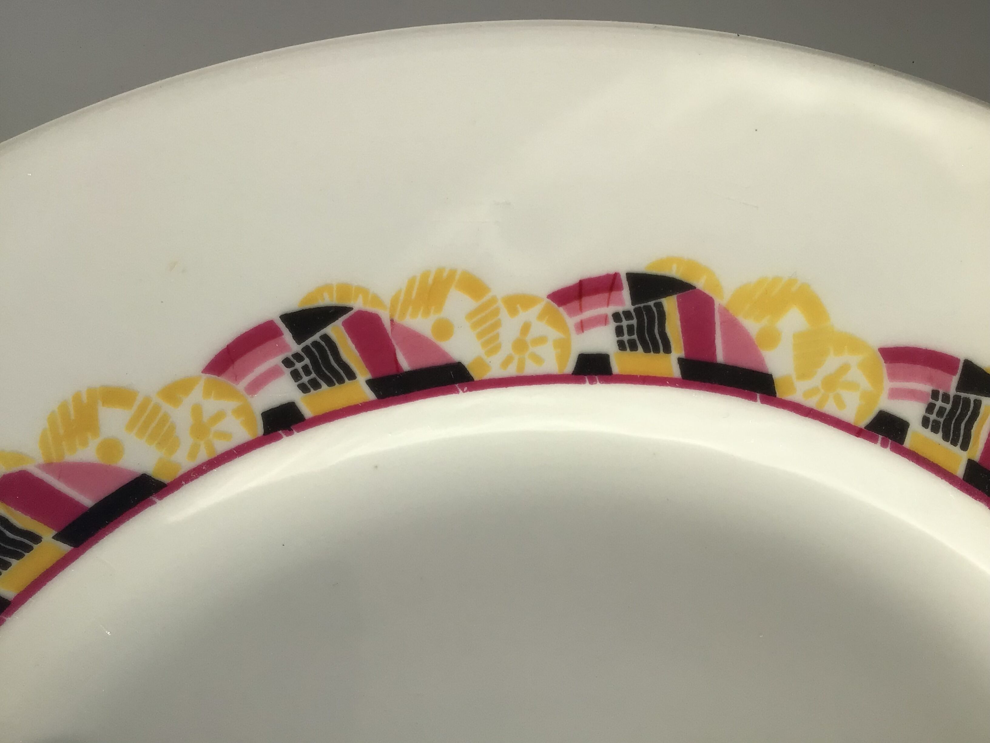 Hollow dish Limoges porcelain art deco