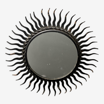 Black metal sun mirror 1960