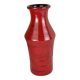 Vintage red ceramic vase mid century design