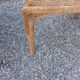Fauteuil rotin et table basse rotin design des années 70