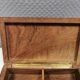 Wooden trinket box for storing jewellery, cigarettes or similar items.