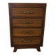 Commode 4 tiroirs style Art Déco, années 50