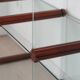 Gallotti & Radice Italian glass and wood bookcase 1980s