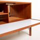Teak Bar Cabinet with Drop-Down Door, Scandinavia, 1960s