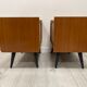 Pair of 1960s bedside tables compass feet