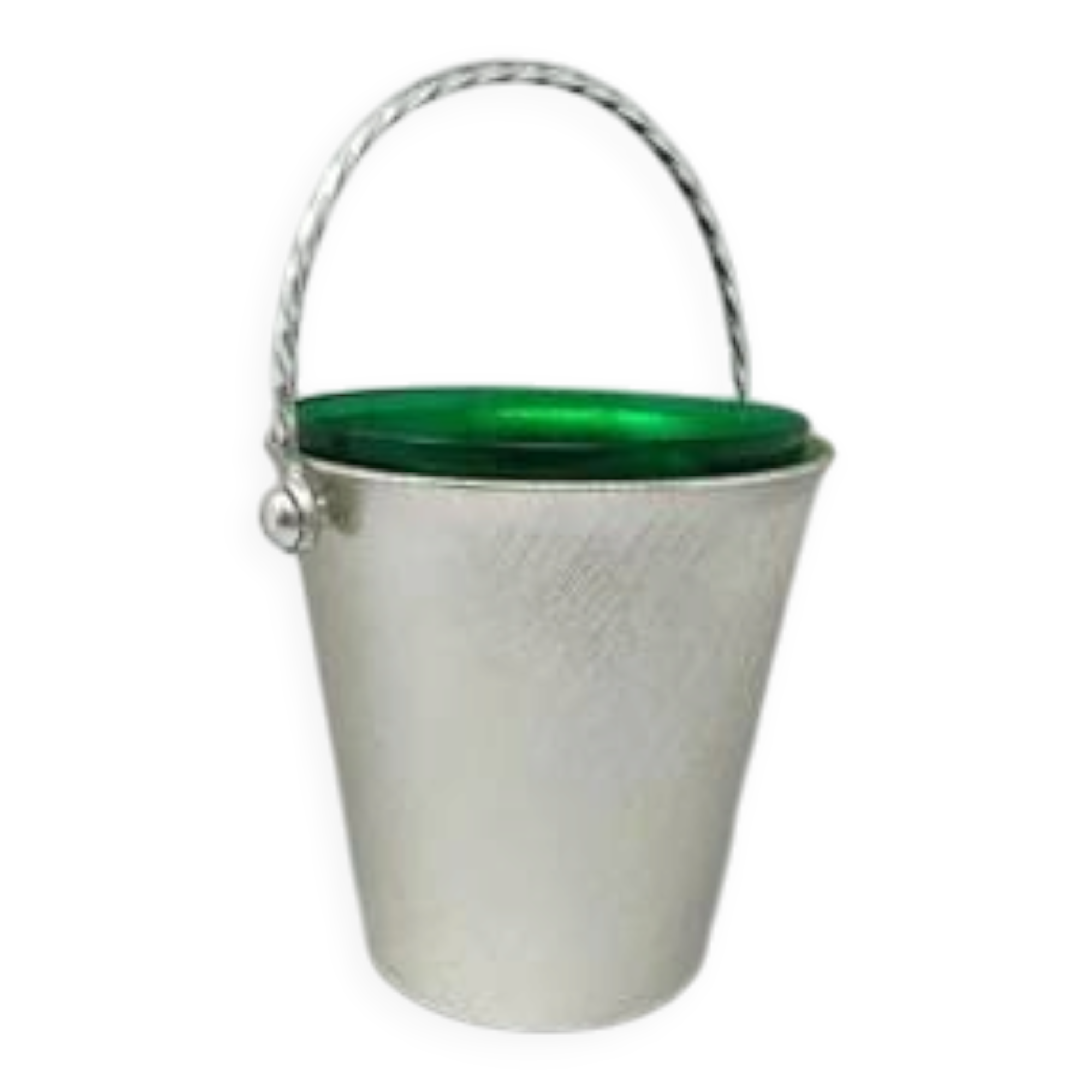 1960s mid-century modern Italian ice bucket by Giovanni Alessi (FAO)