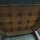 Pair of armchairs in skaï and wood