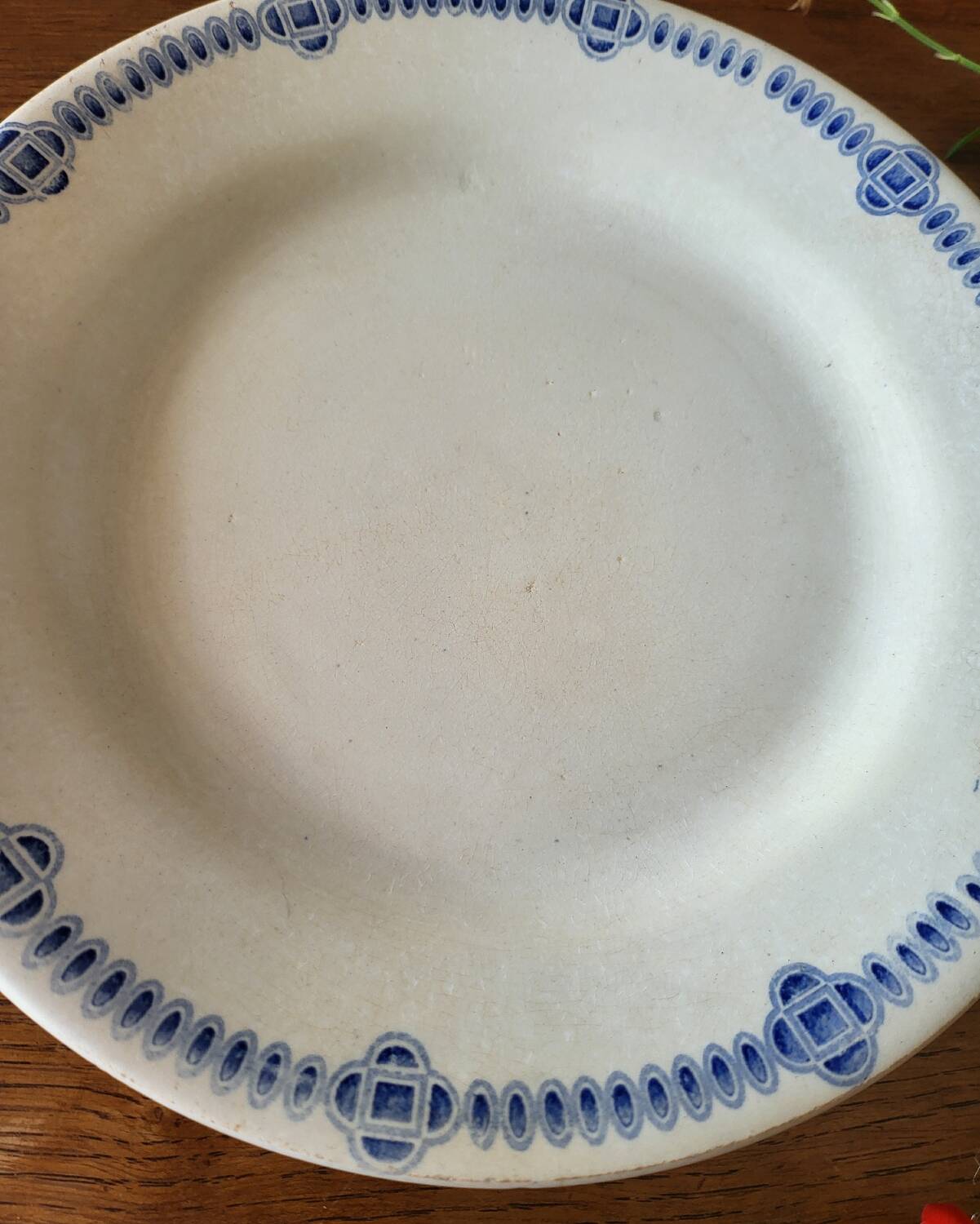 Old Earthenware Plate Creil and Montereau Dublin Service