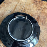 Vallauris majolica barbotine wall plate 1950