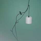 Hirondelle floor lamp by Patrice Gruffaz steel and bronze